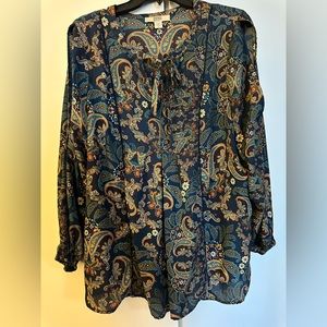 Vintage America paisley print blouse